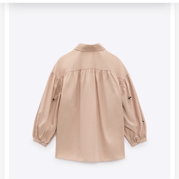 Zara top (powder pink and little brown shade) - Picture 3 of 4